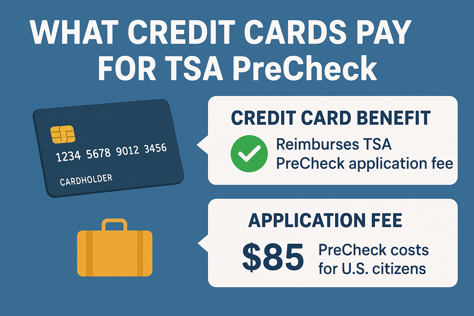 Credit Cards That Pay for TSA PreCheck