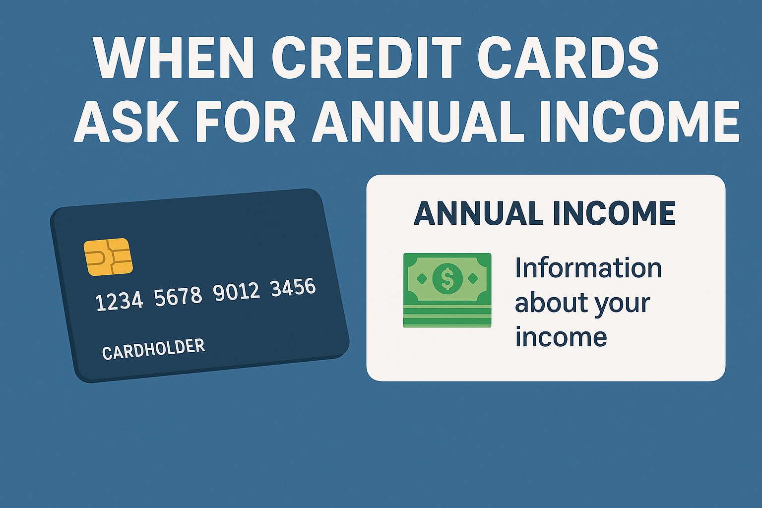 Credit Card Companies Request Your Yearly Earnings