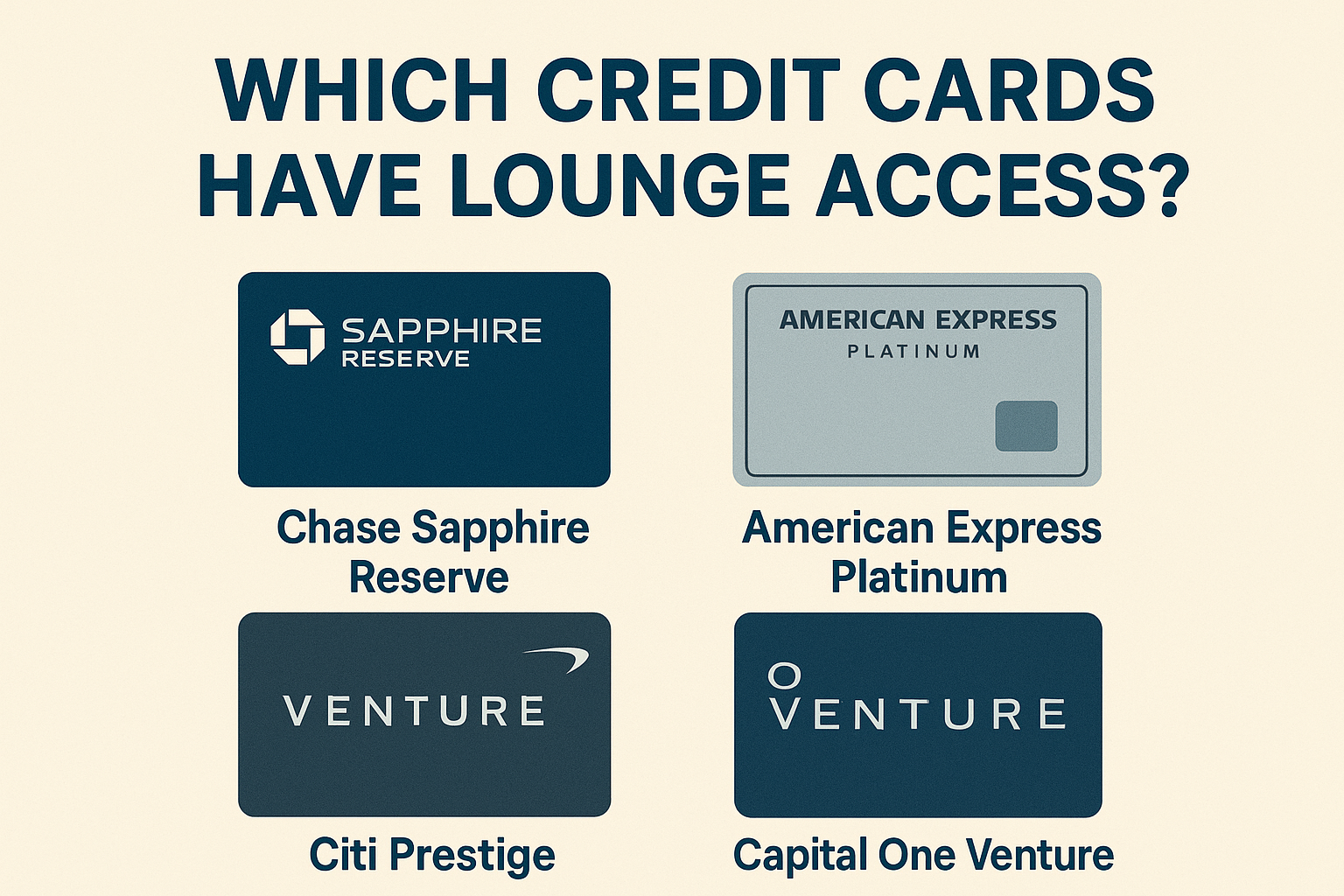Credit Cards Have Lounge Access